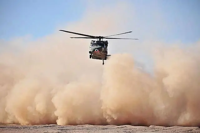 What is a blowing sand test?