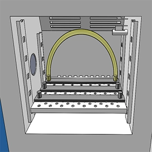 Hose sample holder