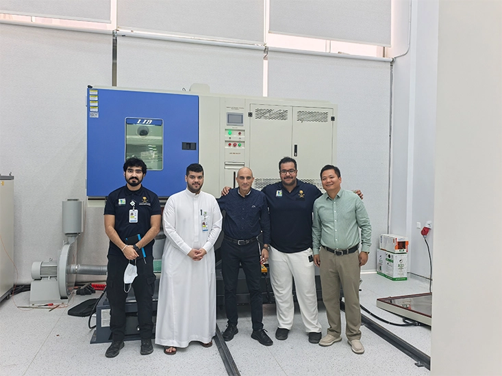 LIB team visited Saudi Arabia High-tech Partner to Help with MIL-STD-810G Lab Construction and Equipment Training